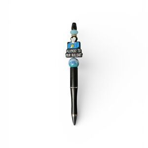 Handmade Allergic to Nonsense Beaded Pen – Funny Desk Gift